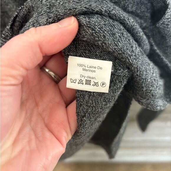 Madewell XS grey 100% merino wool lightweight sweater - Picture 2 of 4